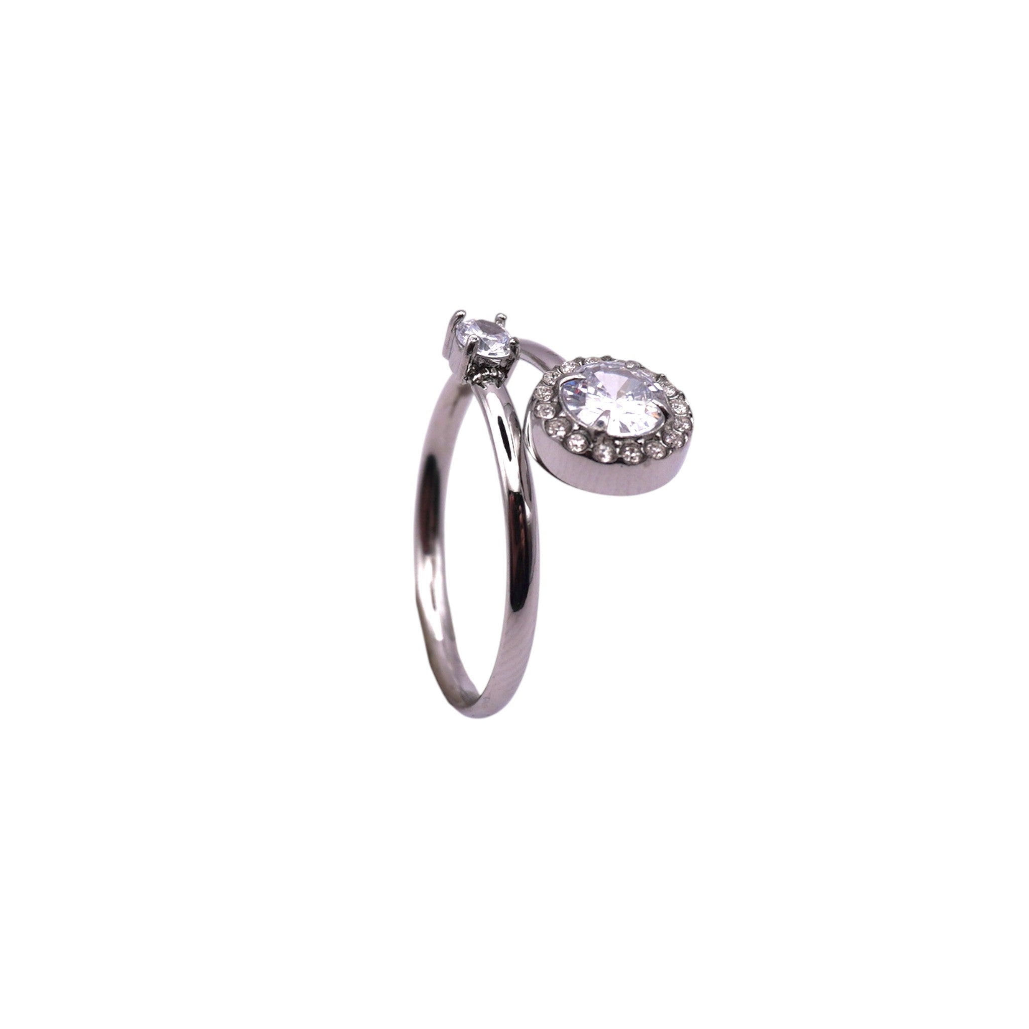 Anello Double Halo Shine
