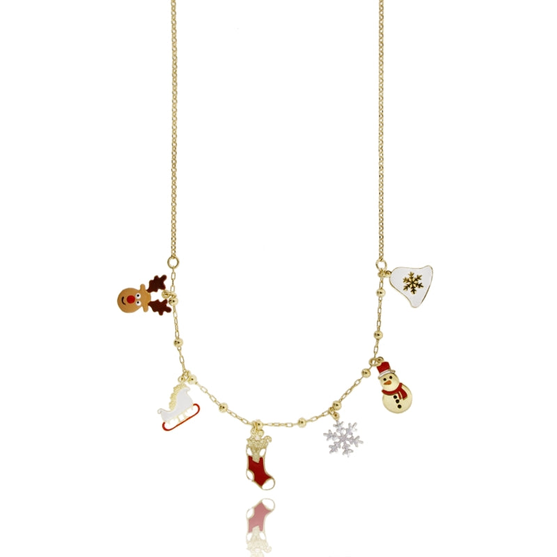 Collana Christmas Charms in Argento 925