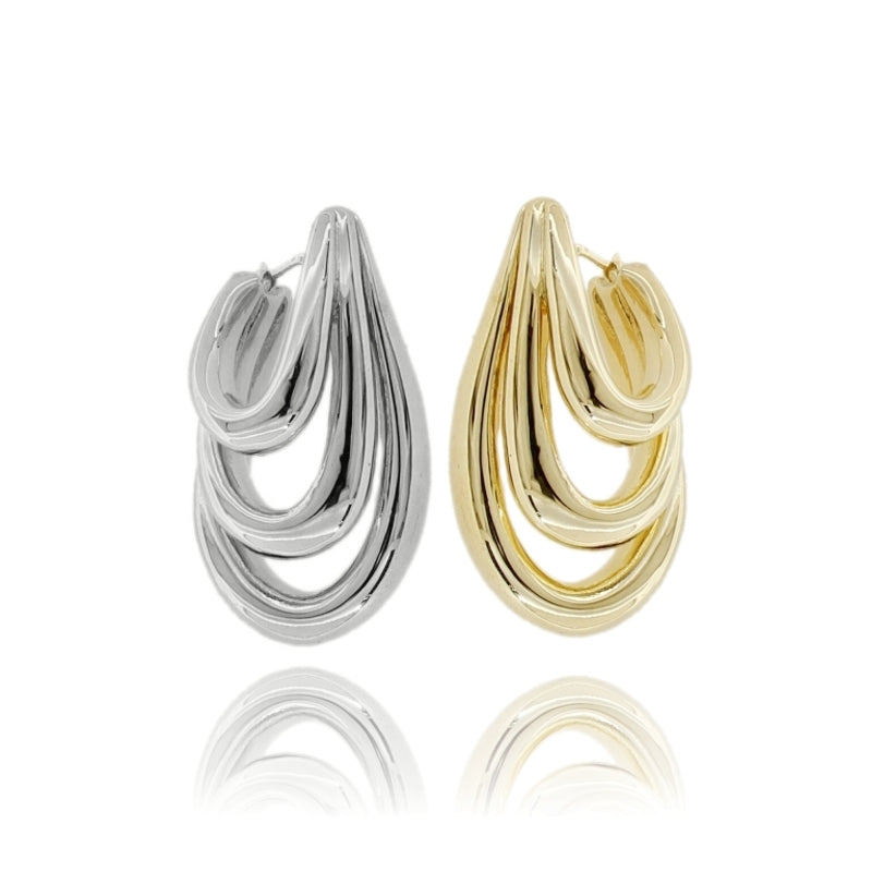 Orecchini Degradé Fluid Silver – Argento 925