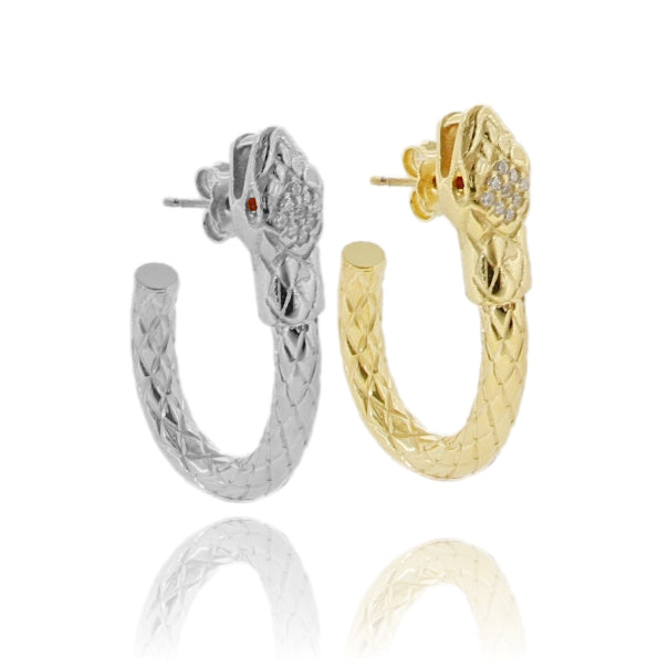 Orecchini Serpentis – Argento 925 con Zirconi