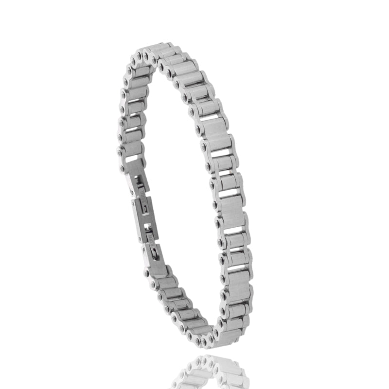 Bracciale Steel Link – Design Imperniato in Acciaio