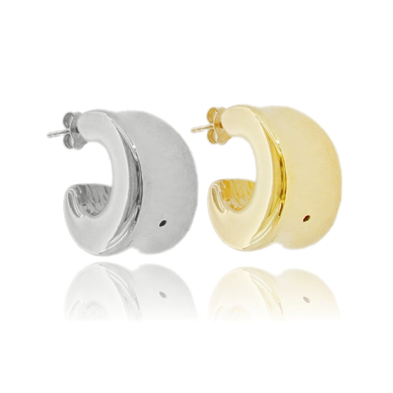 Orecchini Aura Bold – Cerchio Elettroformato in Argento 925