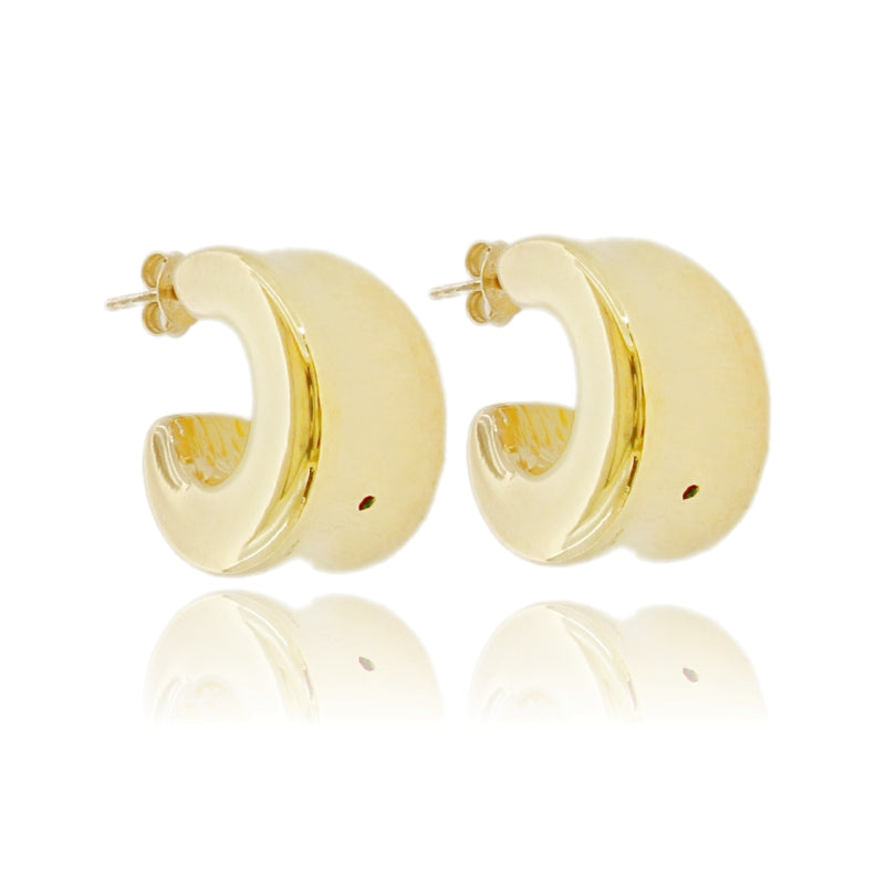 Orecchini Aura Bold – Cerchio Elettroformato in Argento 925