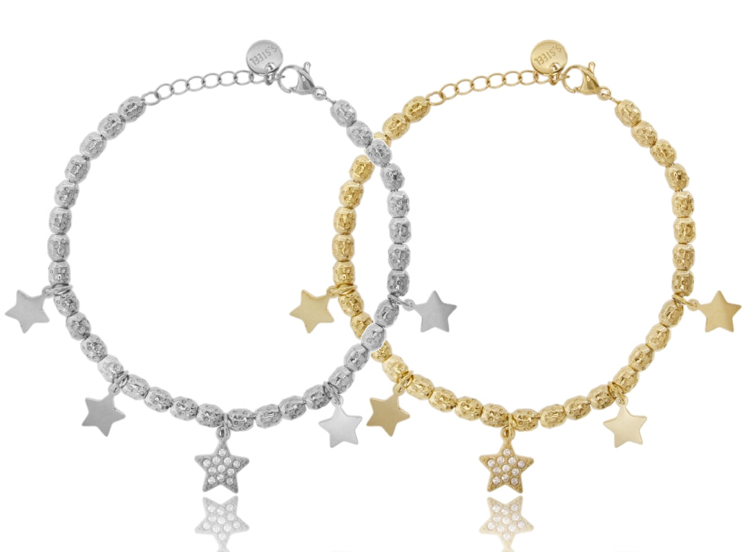 Bracciale Stellar Beads – Stelle Pendenti con Zirconi
