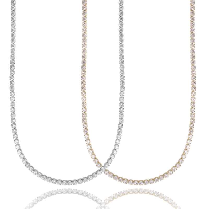 Collana “Eterna Spark” Tennis in Acciaio con Zirconi