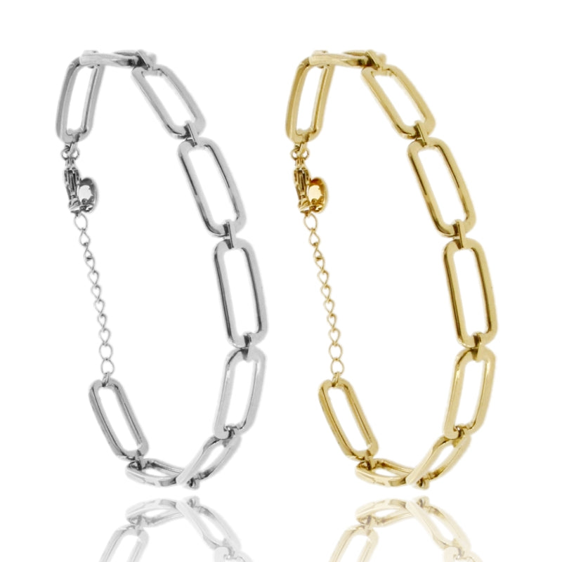 Chain Bold – Bracciale Maglia Rettangolare
