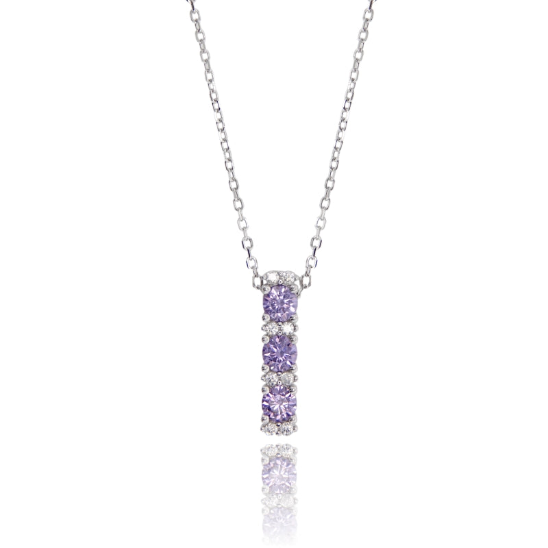 Ignis Violet – Collana Fiammifero in Argento 925