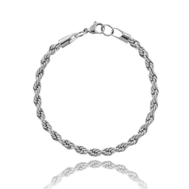 Bracciale a Corda in Acciaio Inossidabile
