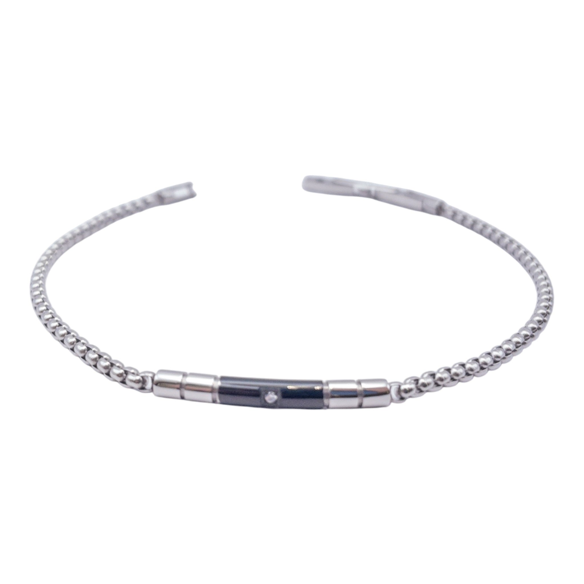 Bracciale Eclisse d’Acciaio – Pietra di Luce