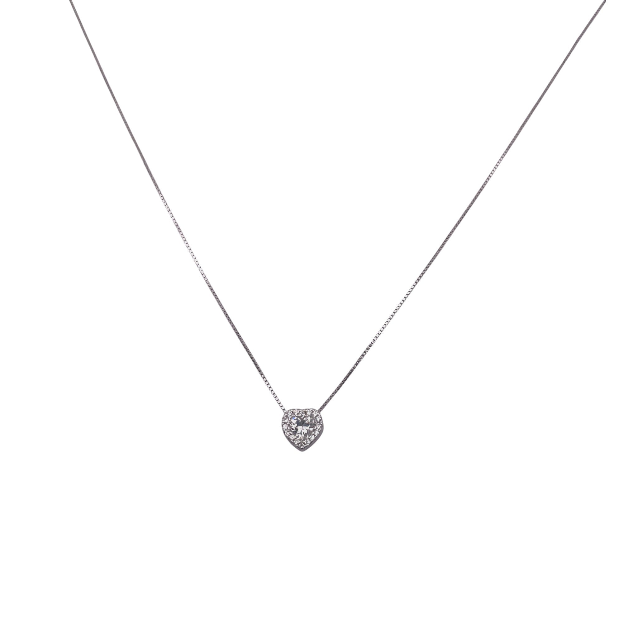 Cuore Crystal Mini in Argento 925