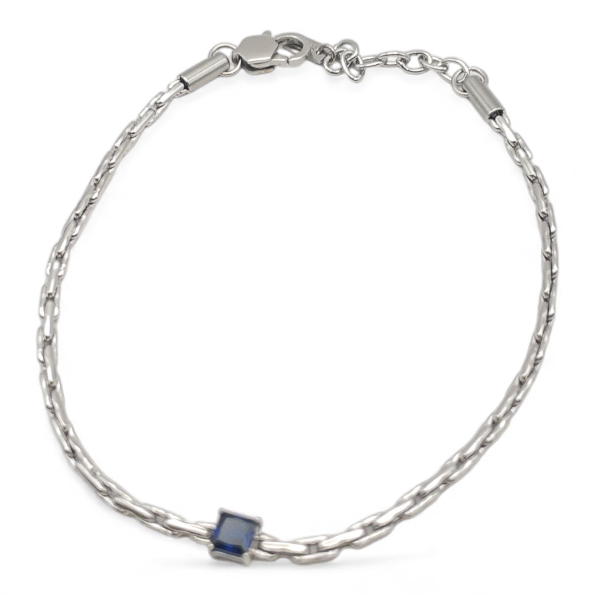 Bracciale Blu Notte – Argento e Pietra Zaffiro