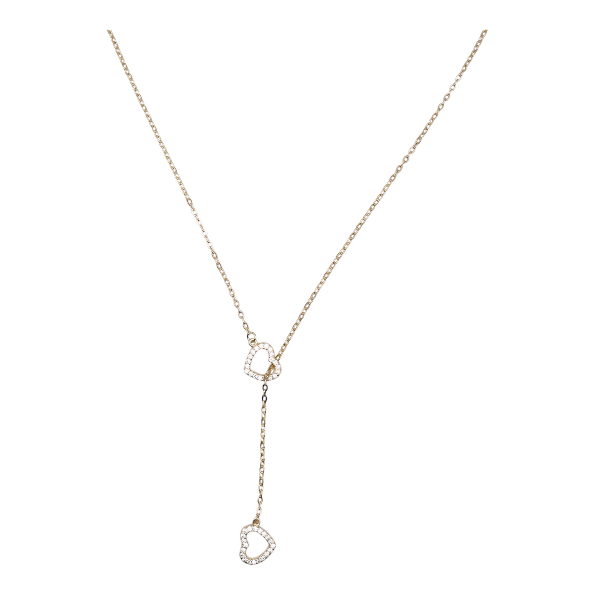 Collana Saliscendi Double Hearts