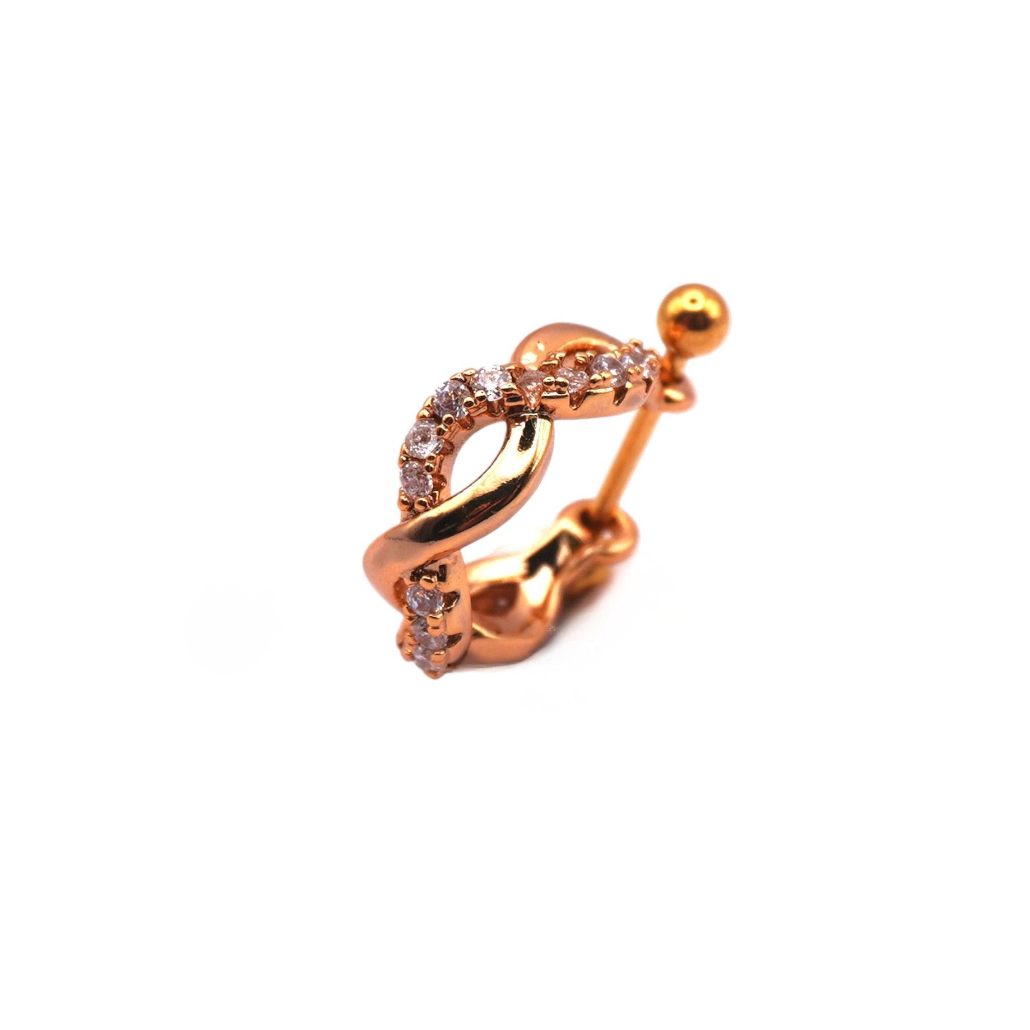 Orecchino Infinito Crystal Steel