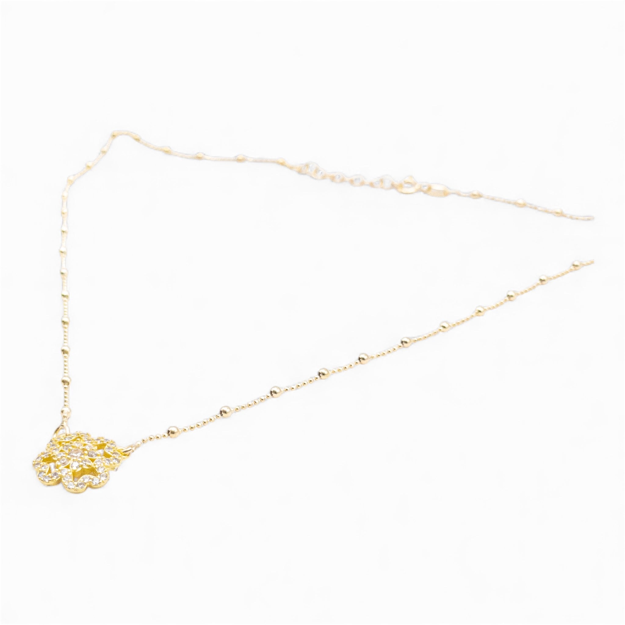 Collana Fiore di Luce – Oro e Zirconi