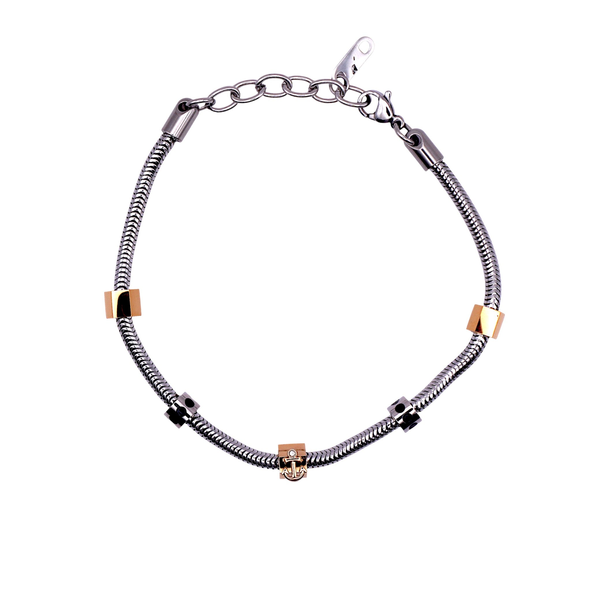 Bracciale Marine Steel Cubes