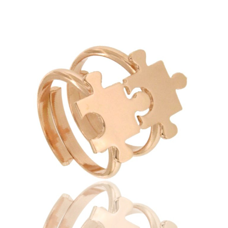 Anello Puzzle “Connection” – Argento 925 Regolabile