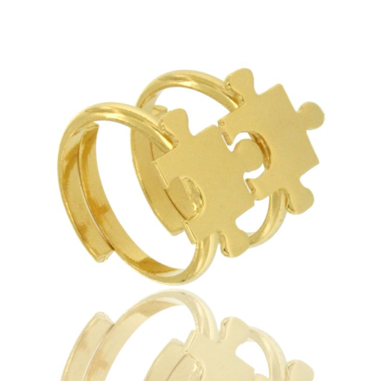 Anello Puzzle “Connection” – Argento 925 Regolabile