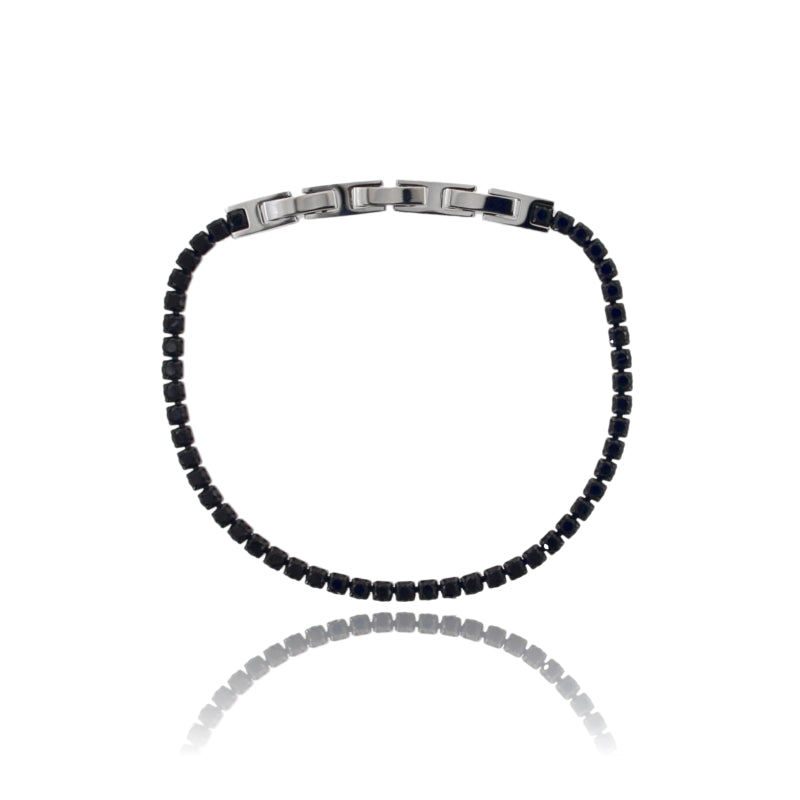 Bracciale Tennis “Equilibrio” in Acciaio con Pietre