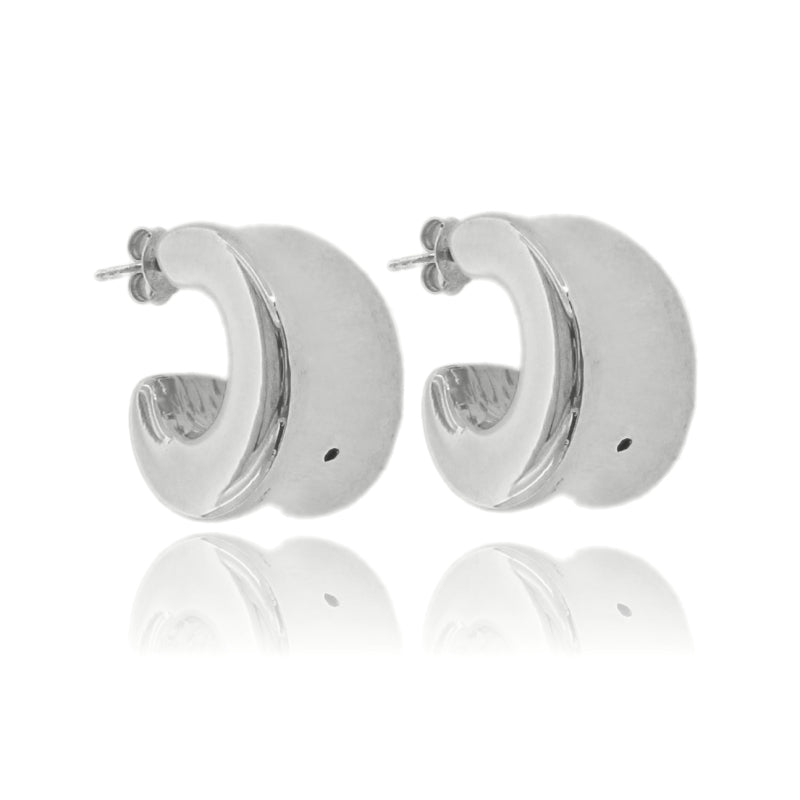 Orecchini Aura Bold – Cerchio Elettroformato in Argento 925