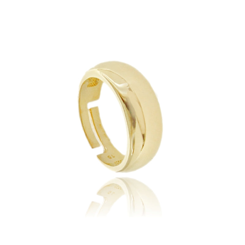 Anello Aura Band – Fascia Bombata Regolabile in Argento 925