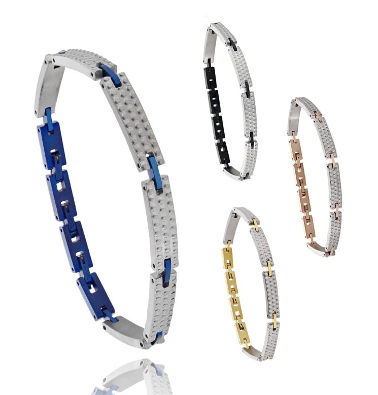Urban Link – Bracciale Imperniato in Acciaio Multicolor
