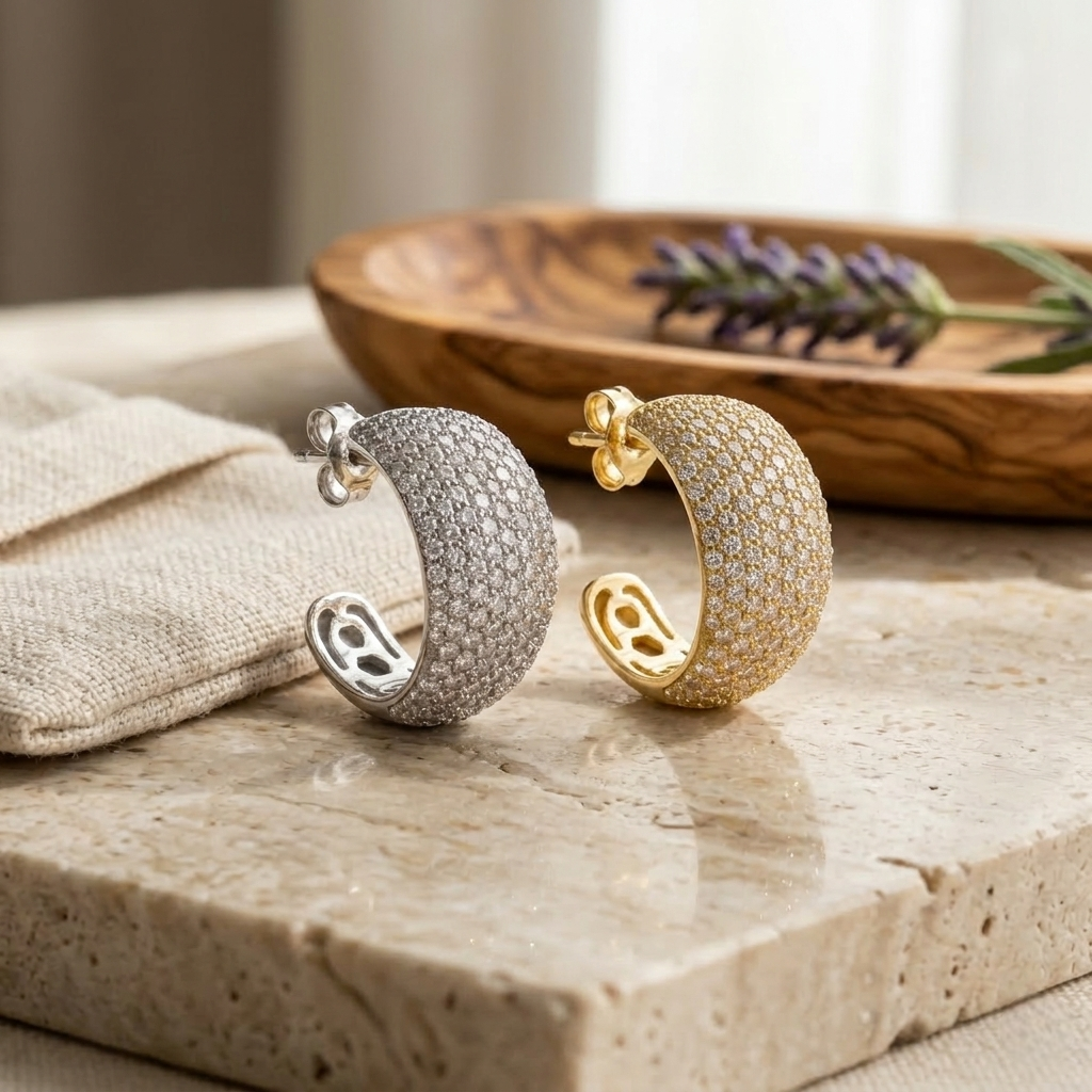 Brillante Aura Pavé - Argento 925