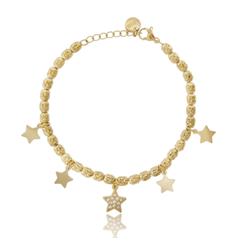 Bracciale Stellar Beads – Stelle Pendenti con Zirconi