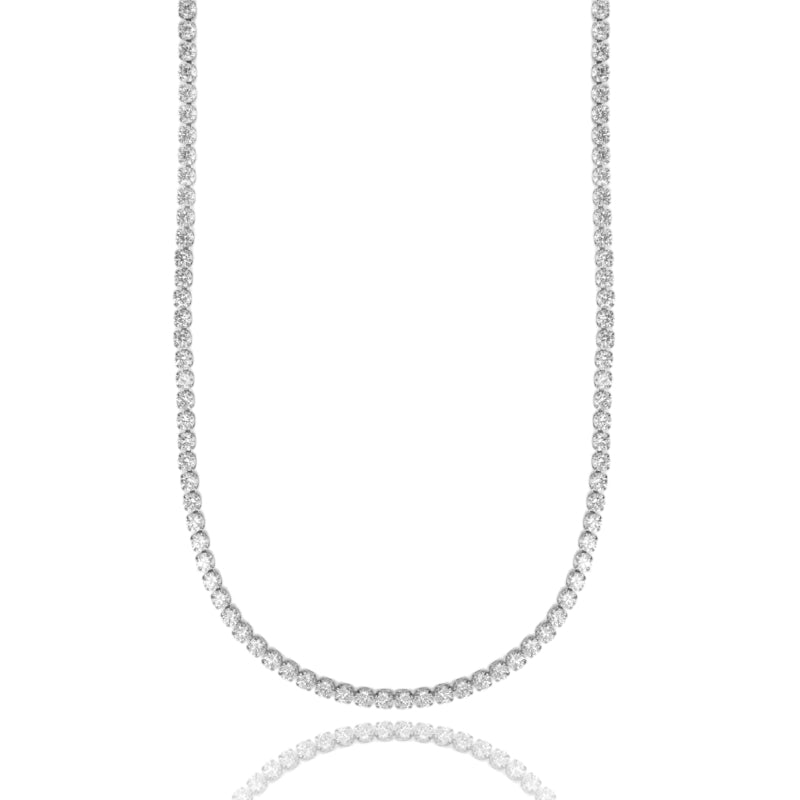 Collana “Eterna Spark” Tennis in Acciaio con Zirconi