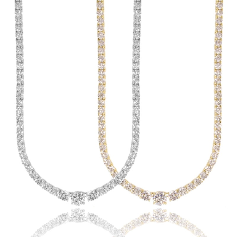Collana Tennis Dégradé Elegance – Argento 925 & Zirconi