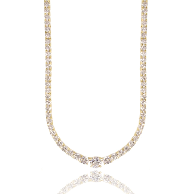 Collana Tennis Dégradé Elegance – Argento 925 & Zirconi