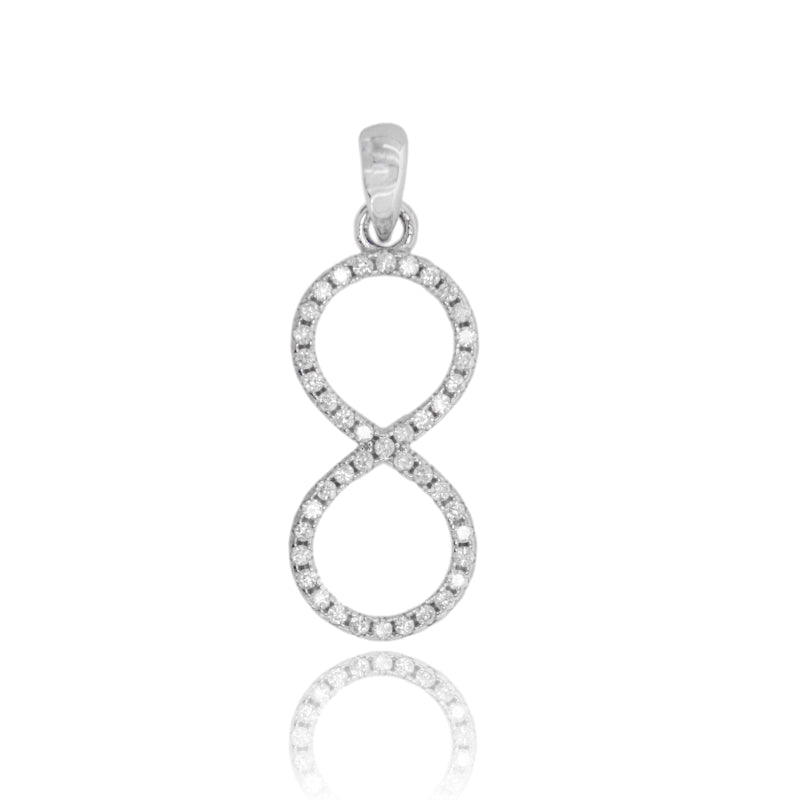 Eterno Legame – Ciondolo Infinito con Zirconi in Argento 925