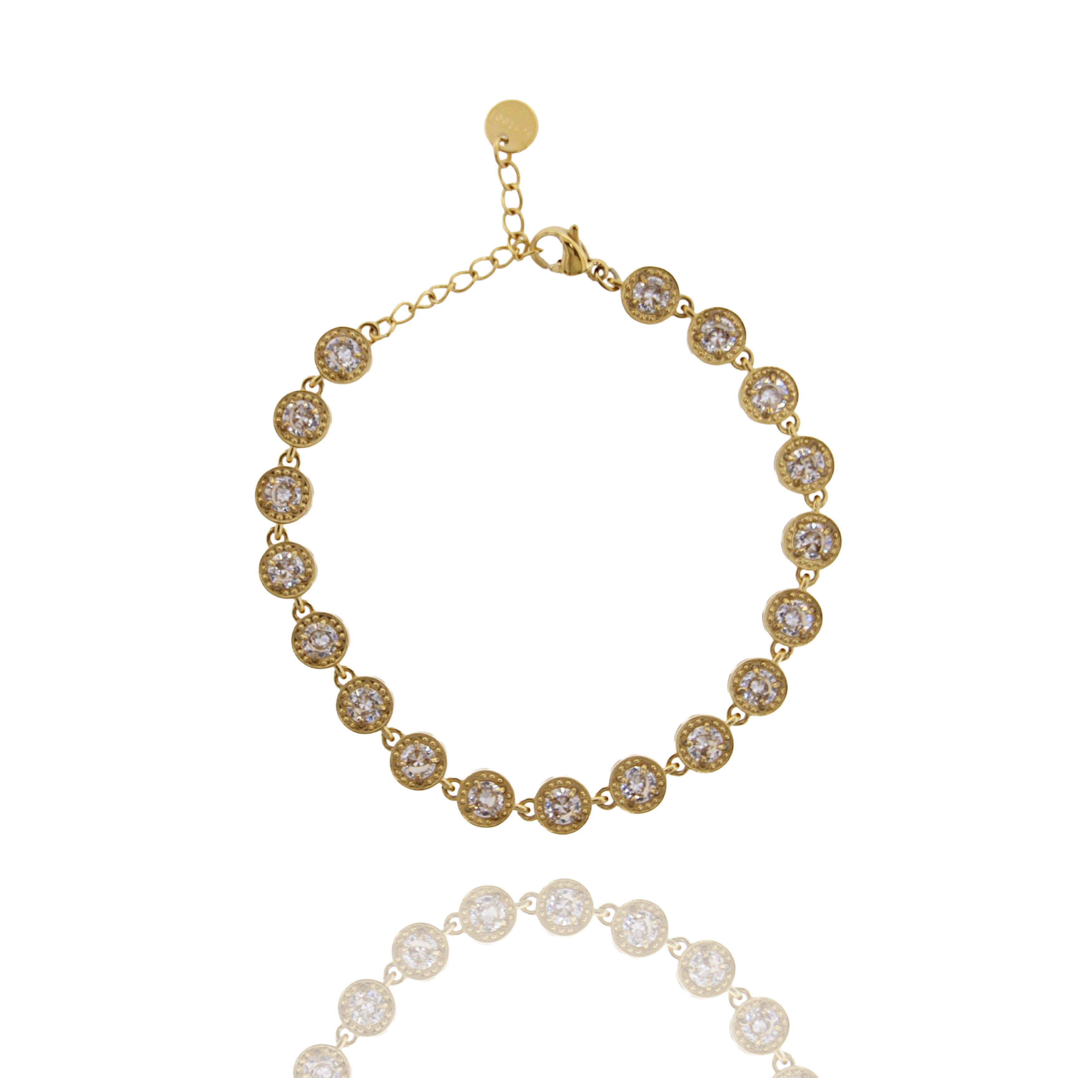 Luce Continua – Bracciale Tennis con Zirconi in Acciaio