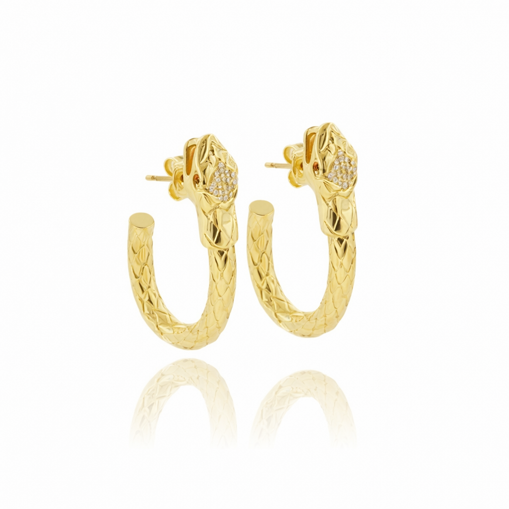 Orecchini Serpentis – Argento 925 con Zirconi