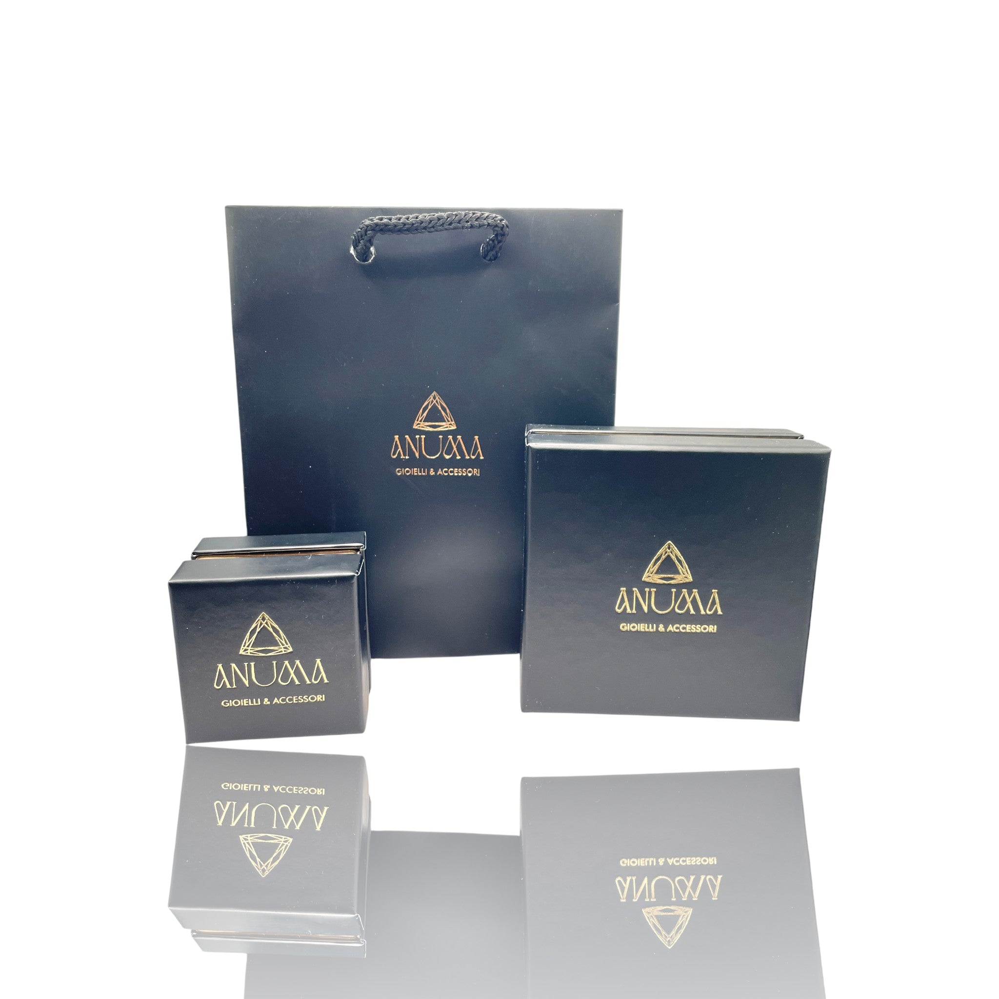 Croce NeroVivo – Collana Uomo in Acciaio con Zirconi