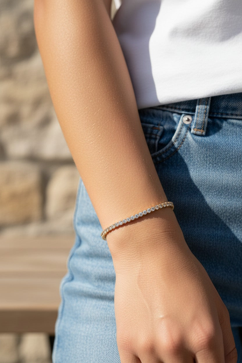 Bracciale Luce Dorata - Argento 925