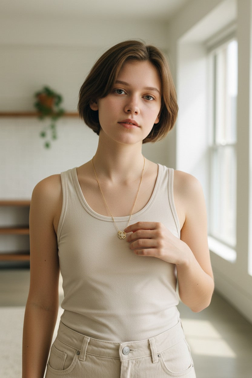 Collana Fiore di Luce - Argento 925