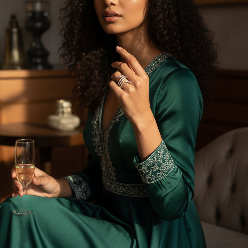 Serpentina Luminosa – Anello Serpente in Argento 925 con Zirconi